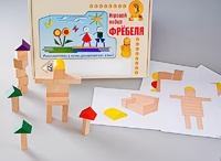 Игровой набор Фребеля "Конструктор деревянный без соединений-3" (Серия "Эксперимент") - fgospostavki.ru - Ростов-на-Дону