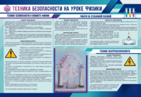 Стенд-уголок "Техника безопасности на уроках физики" - fgospostavki.ru - Ростов-на-Дону