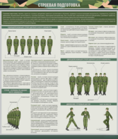 Стенд "Строевая подготовка" - fgospostavki.ru - Ростов-на-Дону
