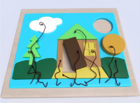 Настенная панель «Домик» - fgospostavki.ru - Ростов-на-Дону