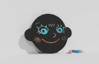 Фигурная грифельная меловая доска на тему эмоций - fgospostavki.ru - Ростов-на-Дону