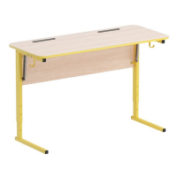 Стол ученический двухместный с наклоном столешницы (0-24°) на прямоугольной трубе - fgospostavki.ru - Ростов-на-Дону