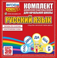 Динамические раздаточные пособия. Русский язык (веера). Читаем по слогам (слоги из двух букв). Конструируем слова (слоги из двух и трех букв). - fgospostavki.ru - Ростов-на-Дону