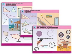 Комплект таблиц "Математика. Знакомство с геометрией" (6 таблиц, формат А1, ламинированные) - fgospostavki.ru - Ростов-на-Дону