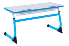 Парта SMARTY двухместная регулируемая по высоте с антивандальной кромкой - fgospostavki.ru - Ростов-на-Дону