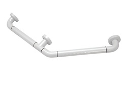 Поручень угловой трехопорный с антибактериальным покрытием (белая) - fgospostavki.ru - Ростов-на-Дону