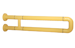 Поручень неоткидной двухопорный с антибактериальным покрытием (желтый) - fgospostavki.ru - Ростов-на-Дону