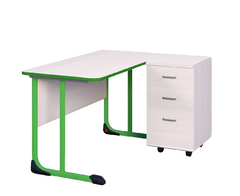 Стол учителя с тумбой с антивандальной кромкой - fgospostavki.ru - Ростов-на-Дону