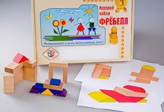 Игровой набор Фребеля "Конструктор деревянный без соединений-2" (Серия "Эксперимент") - fgospostavki.ru - Ростов-на-Дону