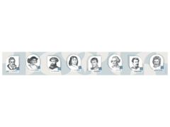 Стенд-лента "Выдающиеся путешественники и ученые-географы" - fgospostavki.ru - Ростов-на-Дону