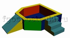 Сухой бассейн "Крепость" 1,5х1,2 метра - fgospostavki.ru - Ростов-на-Дону