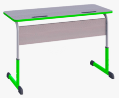 Парта SMARTY KEY двухместная регулируемая по высоте с антивандальной кромкой - fgospostavki.ru - Ростов-на-Дону