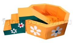 Сухой бассейн "Ромашка" восьмигранный со ступенькой - fgospostavki.ru - Ростов-на-Дону