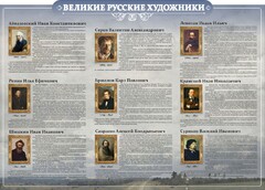 Стенд "Великие русские художники" - fgospostavki.ru - Ростов-на-Дону