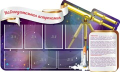 Стенд "Наблюдательная астрономия" - fgospostavki.ru - Ростов-на-Дону