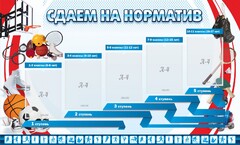 Стенд "Сдаем на норматив" Вариант 1 - fgospostavki.ru - Ростов-на-Дону