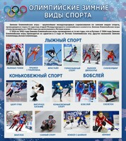 Стенд "Олимпийские зимние виды спорта" - fgospostavki.ru - Ростов-на-Дону