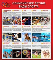 Стенд "Олимпийские летние виды спорта" - fgospostavki.ru - Ростов-на-Дону