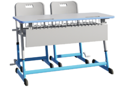 Парта NOMAD V двухместная регулируемая по высоте с антивандальной кромкой - fgospostavki.ru - Ростов-на-Дону