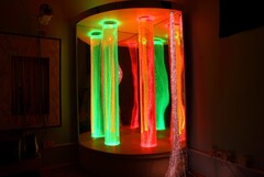 Сенсорный уголок большой с двумя колоннами, двусторонней подсветкой и фибероптическими нитями. VIP класс. - fgospostavki.ru - Ростов-на-Дону