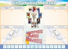 Стенд "Спортивная жизнь" Вариант 2 - fgospostavki.ru - Ростов-на-Дону