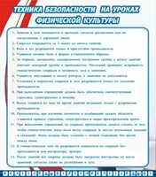 Стенд "Техника безопасности на уроках физкультуры" - fgospostavki.ru - Ростов-на-Дону