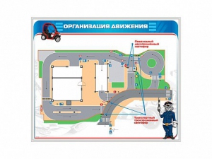 Магнитно-маркерная доска "Организация движения" - fgospostavki.ru - Ростов-на-Дону