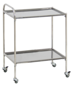 Столик процедурный передвижной с двумя полками из нержавеющей стали - fgospostavki.ru - Ростов-на-Дону