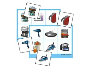 Логопедическое лото "Бытовая техника" (4 планшета, 24 карточки, цветное, ламинированное) - fgospostavki.ru - Ростов-на-Дону