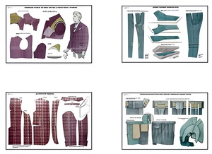 Плакаты ПРОФТЕХ "Изготовление мужских костюмов" (25 пл, винил, 70х100) - fgospostavki.ru - Ростов-на-Дону