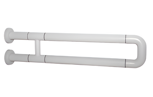 Поручень неоткидной двухопорный с антибактериальным покрытием (белый) - fgospostavki.ru - Ростов-на-Дону