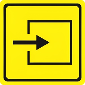 Тактильный знак (вход в помещение) 100х100 - fgospostavki.ru - Ростов-на-Дону