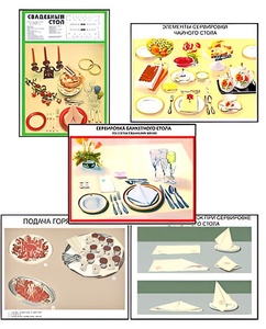 Плакаты ПРОФТЕХ "Варианты сервировки" (30 пл, винил, 70х100) - fgospostavki.ru - Ростов-на-Дону