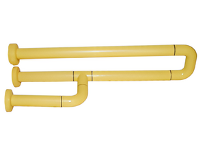 Поручень неоткидной трёхопорный с антибактериальным покрытием (желтый) - fgospostavki.ru - Ростов-на-Дону