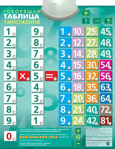 Озвученный плакат "Таблица умножения" - fgospostavki.ru - Ростов-на-Дону