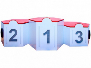 Электрифицированный интерактивный наградной пьедестал "Первый, второй, третий" - fgospostavki.ru - Ростов-на-Дону