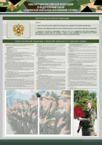 Стенд-уголок "Конституция Российской Федерации и Федеральный закон "О воинской обязанности и военной службе" - fgospostavki.ru - Ростов-на-Дону