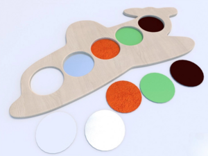 Тактильные разноцветные дощечки «Самолетик» - fgospostavki.ru - Ростов-на-Дону