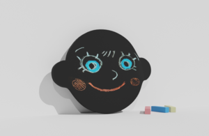 Фигурная грифельная меловая доска на тему эмоций - fgospostavki.ru - Ростов-на-Дону