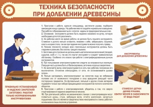 Стенд "Техника безопасности при долблении древесины" - fgospostavki.ru - Ростов-на-Дону
