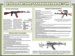 Стенд "Автомат Калашникова" - fgospostavki.ru - Ростов-на-Дону