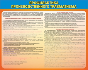 Стенд "Профилактика производственного травматизма" - fgospostavki.ru - Ростов-на-Дону