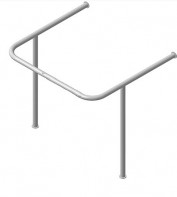 Поручень для раковины, опорой к стене (750 x 550 x 750 миллиметров) - fgospostavki.ru - Ростов-на-Дону