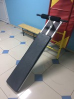 Доска для пресса навесная на шведскую стенку с двумя валиками (длина 1,5 метра) - fgospostavki.ru - Ростов-на-Дону