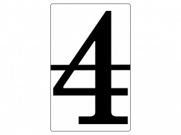 Набор магнитных карточек "Произвольный размер "4" (6 штук) - fgospostavki.ru - Ростов-на-Дону