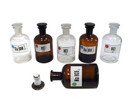 Набор склянок для растворов 250 миллилитров (с притертой пробкой) - fgospostavki.ru - Ростов-на-Дону