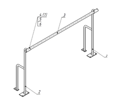 Станок хореографический напольный (1,5 метра, однорядный) - fgospostavki.ru - Ростов-на-Дону