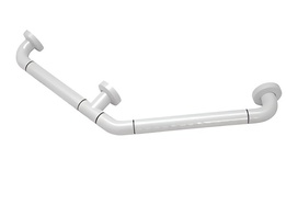 Поручень угловой трехопорный с антибактериальным покрытием (белая) - fgospostavki.ru - Ростов-на-Дону