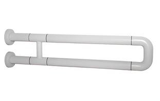 Поручень неоткидной двухопорный с антибактериальным покрытием (белый) - fgospostavki.ru - Ростов-на-Дону