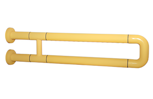 Поручень неоткидной двухопорный с антибактериальным покрытием (желтый) - fgospostavki.ru - Ростов-на-Дону